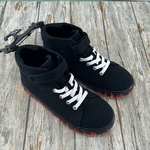 Toddler Blood Casual Flame High Top Sneakers Shoes Size 12